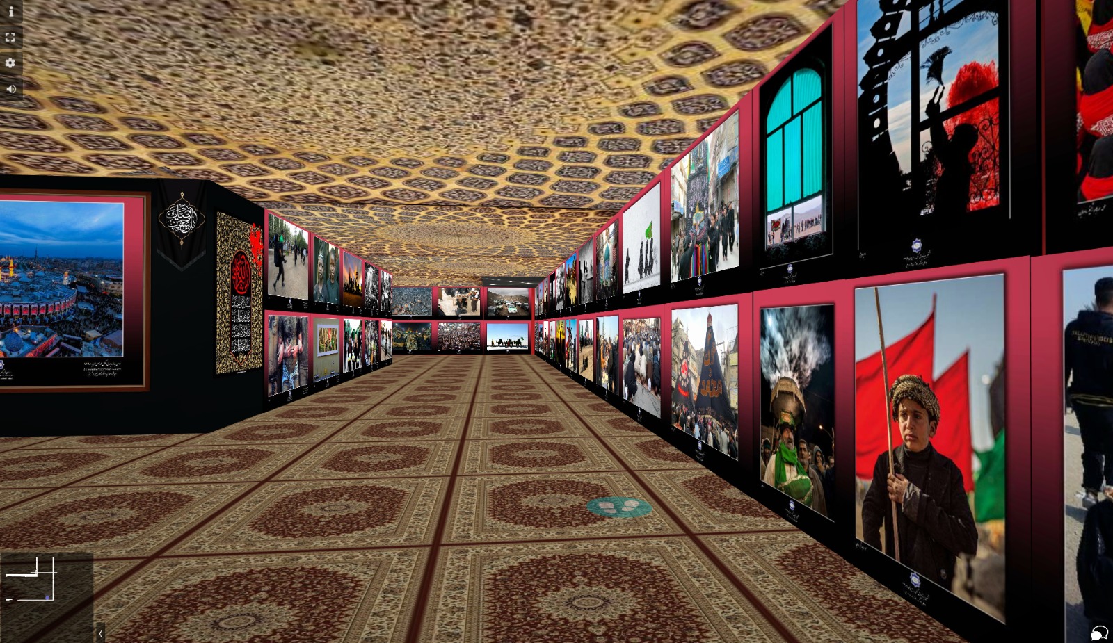 اربعین حسینی کی تصاویر کی نمائش
